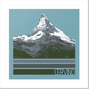 Cerrvino Mountain Illustration Posters and Art